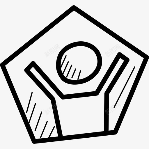 现代五项田径运动会图标svg_新图网 https://ixintu.com 体育 奥林匹克涂鸦 奥运会 现代五项 田径 运动会