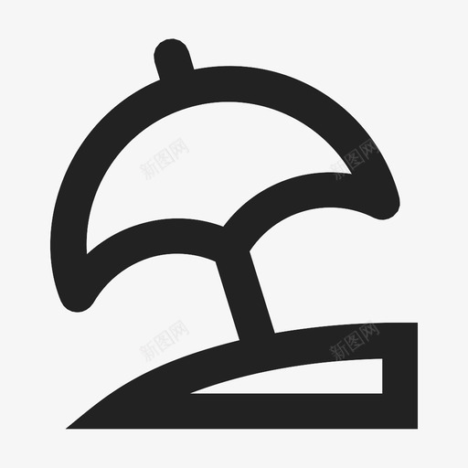 海滩沙滩伞沙滩图标svg_新图网 https://ixintu.com 夏天 沙滩 沙滩伞 海滩 遮阳伞