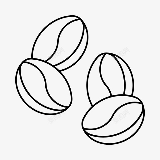 咖啡豆杯子饮料图标svg_新图网 https://ixintu.com 咖啡豆 杯子 热的 食物和饮料 饮料