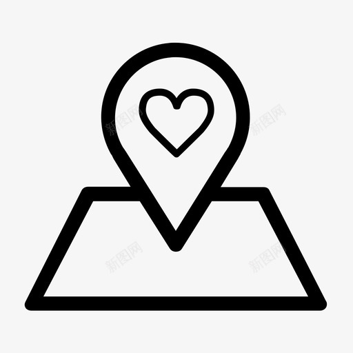 地图图钉收藏夹位置图标svg_新图网 https://ixintu.com 位置 地图图钉 地图图钉地图标记 地图标记 收藏夹