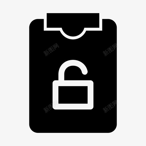 剪贴板解锁剪贴板数据信息图标svg_新图网 https://ixintu.com 剪贴板 剪贴板解锁 数据信息 解锁 记事本