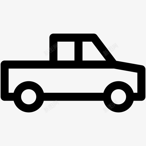 皮卡掀背车轻型卡车图标svg_新图网 https://ixintu.com 掀背车 皮卡 车辆 轻型卡车 运输 运输可爱的图标