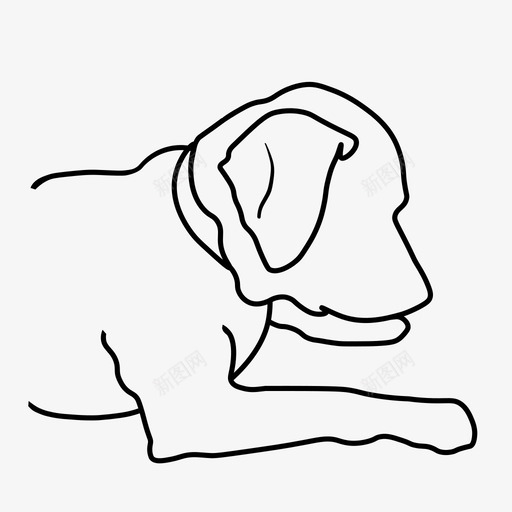 狗拉布拉多猎犬小狗图标svg_新图网 https://ixintu.com 小狗 拉布拉多猎犬 服务犬 狗