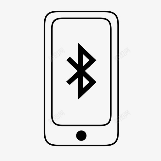 移动蓝牙手机通信图标svg_新图网 https://ixintu.com 手机 文件传输 移动状态 移动蓝牙 连接 通信