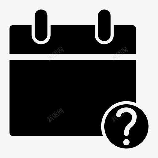 事件未知任务提醒拒绝图标svg_新图网 https://ixintu.com 事件未知 任务提醒 忽略 拒绝 挂历 月历 标记日历 警报 问题标记