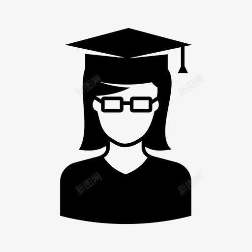 毕业学术教育图标svg_新图网 https://ixintu.com 人偶像男人和女孩的职业 大学 学术 学生 教育 毕业