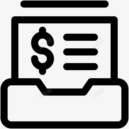 收据盒货币存储货币架图标svg_新图网 https://ixintu.com 存款 持有人 收据盒 文件 货币存储 货币文件夹 货币架 金融和支付可爱的图标 钱包 银行