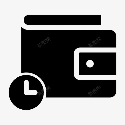 钱包等待颤抖悸动图标svg_新图网 https://ixintu.com 加载 悸动 支付 时尚 波峰 浪涌 脉搏 钱包等待 颤抖