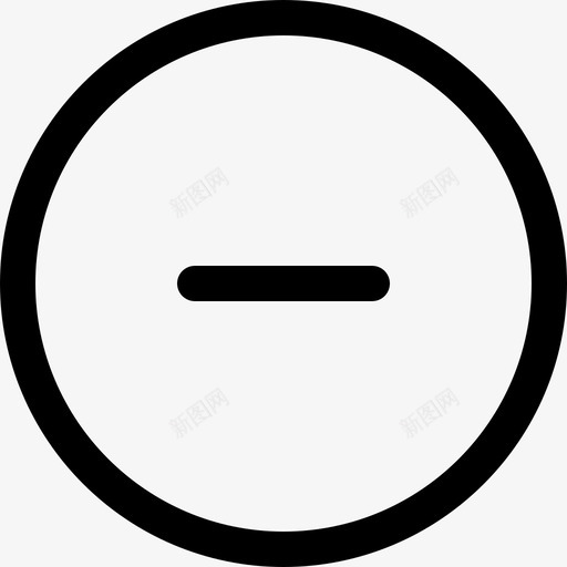 减号拒绝删除图标svg_新图网 https://ixintu.com 减号 删除 拒绝 角质32像素网格2倍笔划