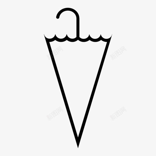 伞遮阳伞图标svg_新图网 https://ixintu.com 伞 遮阳伞