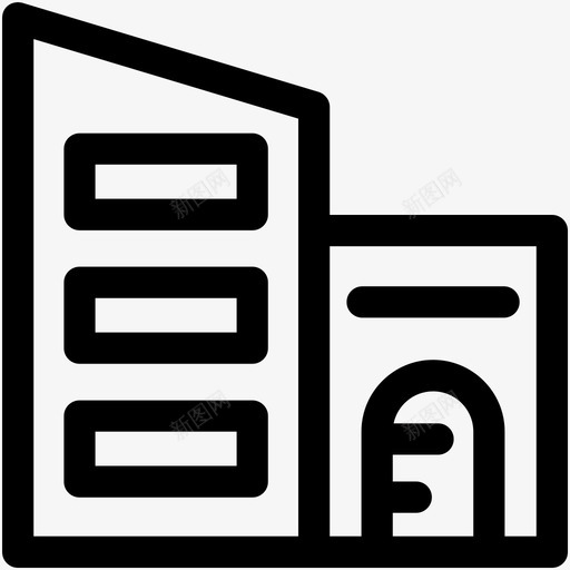 建筑住宅楼层图标svg_新图网 https://ixintu.com 住宅 公寓 城市建筑 工厂 建筑 楼层 网页和用户界面可爱的图标