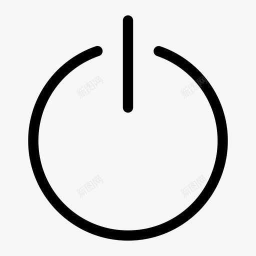 电源按钮关闭重新启动图标svg_新图网 https://ixintu.com 关闭 电源按钮 界面图示符 转向 重新启动