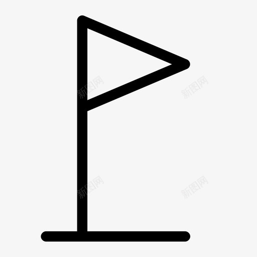 旗子终点比赛图标svg_新图网 https://ixintu.com 办公室 旗子 比赛 终点
