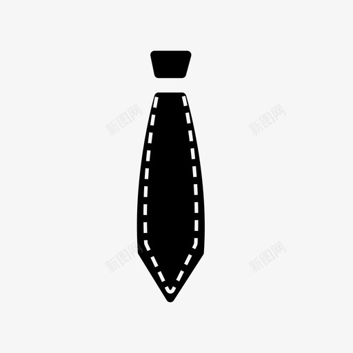 领带衣服男人图标svg_新图网 https://ixintu.com 男人 脖子 衣服 西装 领带