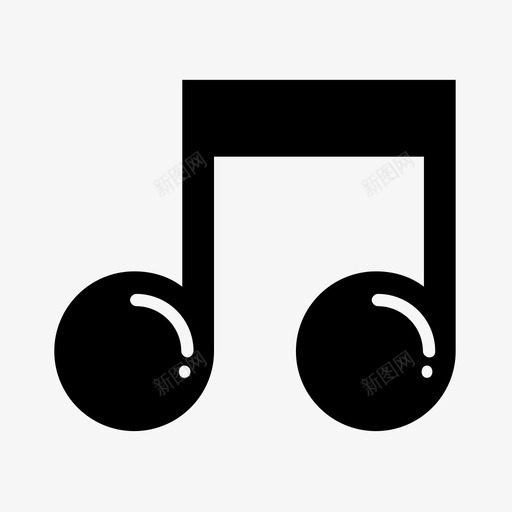 音乐潮汐符号图标svg_新图网 https://ixintu.com 互联网 伤口 振荡 歌曲 潮汐 符号 脉搏 节奏 音乐 音符