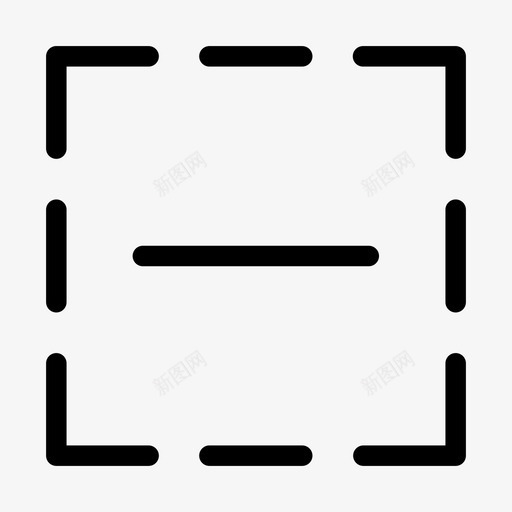天棚减法虚线直线图标svg_新图网 https://ixintu.com 九 基本粗体 天棚减法 直线 虚线