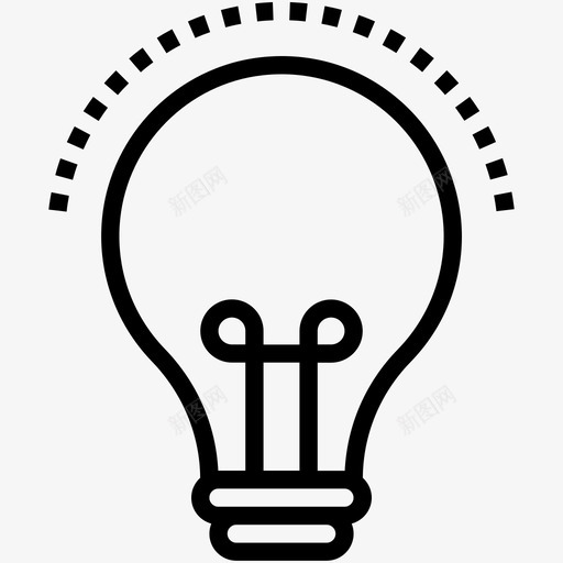 灯泡开关电源图标svg_新图网 https://ixintu.com 使用 创意 开关 灯具 灯泡 现代商业线图标 电气 电源 访问