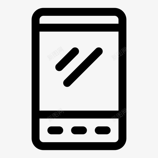 智能手机安卓手机图标svg_新图网 https://ixintu.com 安卓 手机 智能手机 移动 纯系列 设备
