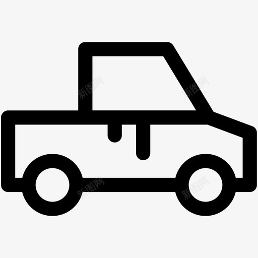 皮卡掀背车轻型卡车图标svg_新图网 https://ixintu.com 掀背车 皮卡 车辆 轻型卡车 运输 运输可爱的图标