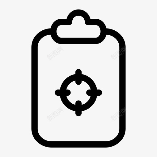 目标剪贴板纸张拍摄图标svg_新图网 https://ixintu.com 拍摄 目标剪贴板 纸张