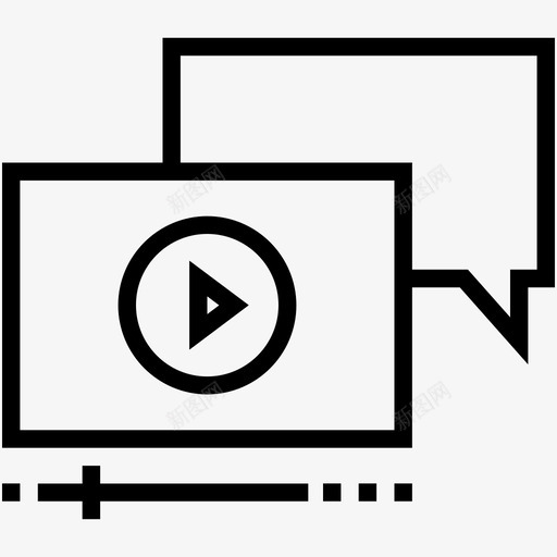视频信息悸动语音泡沫图标svg_新图网 https://ixintu.com 多媒体信息 悸动 数字营销线图标 智能手机 最新技术 聊天泡泡 视频信息 语音泡沫 跳动 震颤