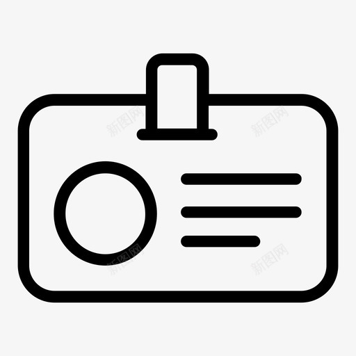 身份证卡新标签图标svg_新图网 https://ixintu.com 卡 新标签 身份证