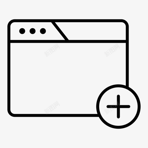 浏览器添加通知联机浏览器图标svg_新图网 https://ixintu.com internet浏览器 web浏览器 浏览器添加 站点 网站 联机浏览器 通知
