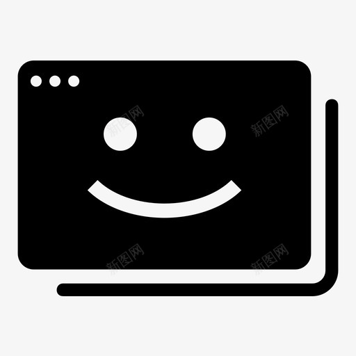 微笑的窗口快乐的模态的图标svg_新图网 https://ixintu.com 微笑 微笑的窗口 快乐的 有脸的窗口 模态的 漂亮的窗口