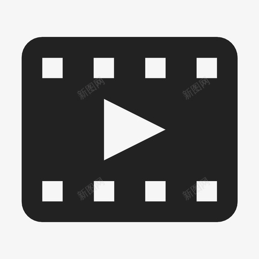 电影卷轴音轨图标svg_新图网 https://ixintu.com 卷轴 录像 电影 音轨