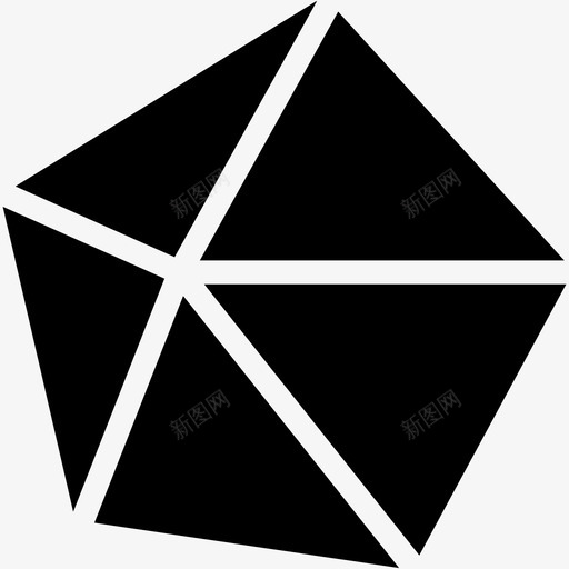 dekaeder图表线条图标svg_新图网 https://ixintu.com dekaeder 图表 形状 形状实心图标 线条