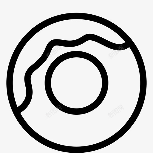 甜甜圈甜点吃图标svg_新图网 https://ixintu.com 吃 甜点 甜甜 甜甜圈 食物