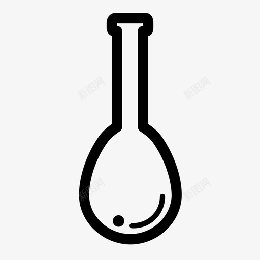 凯氏烧瓶实验玻璃器皿图标svg_新图网 https://ixintu.com 凯氏烧瓶 化学实验室设备 实验 实验室测试 玻璃器皿