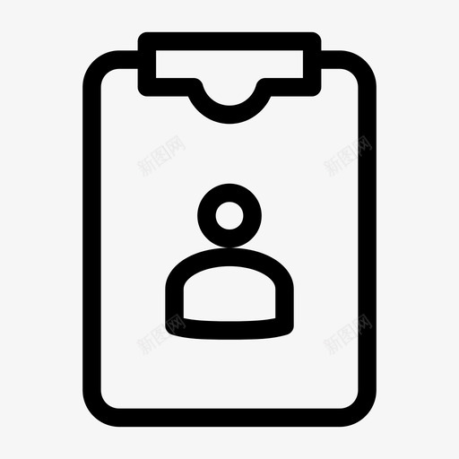 剪贴板用户剪贴板数据信息图标svg_新图网 https://ixintu.com 剪贴板 剪贴板用户 数据信息 用户帐户 记事本
