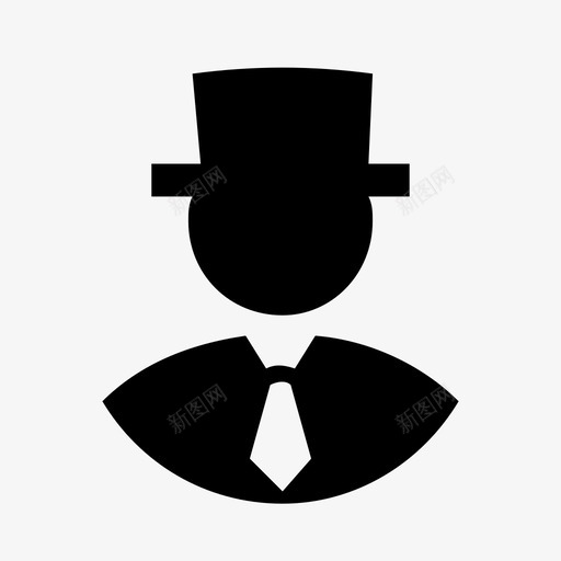 男客人图标svg_新图网 https://ixintu.com 人 客 封锁 用户 男