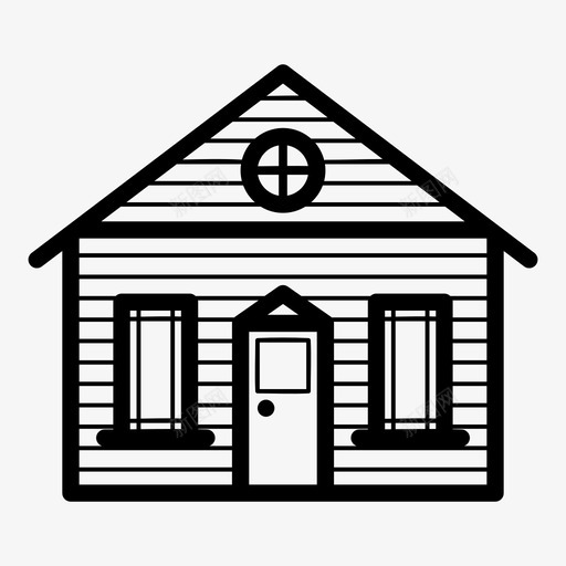 住宅建筑物郊区图标svg_新图网 https://ixintu.com 住宅 建筑物 郊区
