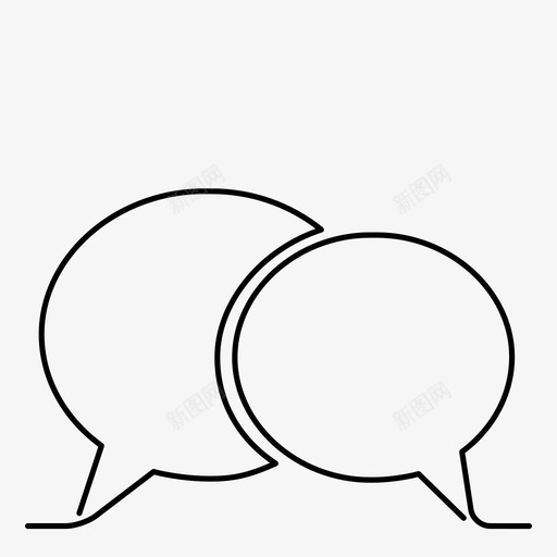语言秃头对话图标svg_新图网 https://ixintu.com 口语 对话 秃头 简历恢复正常笔画 语言 语言技能 谈话