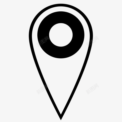 地图标识目的地这里svg_新图网 https://ixintu.com 位置 位置标识符 地图标识 目的地 这里