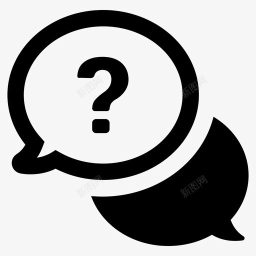 问题常见问题解答帮助图标svg_新图网 https://ixintu.com 信息 信息第7卷 帮助 常见问题解答 支持 问题