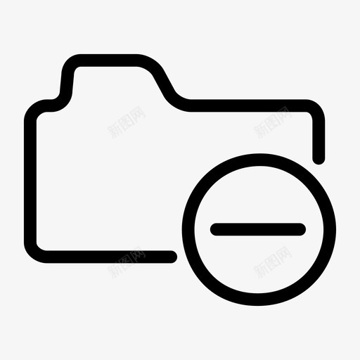删除文件夹接口减法图标svg_新图网 https://ixintu.com 减法 删除文件夹 接口 文件夹