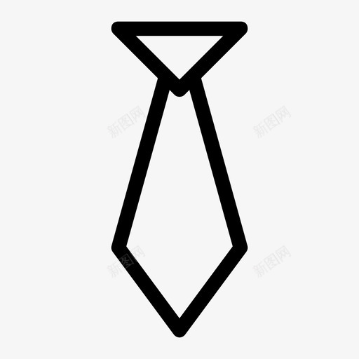 领带商务布料图标svg_新图网 https://ixintu.com 商务 布料 时尚媒介 服装 领带