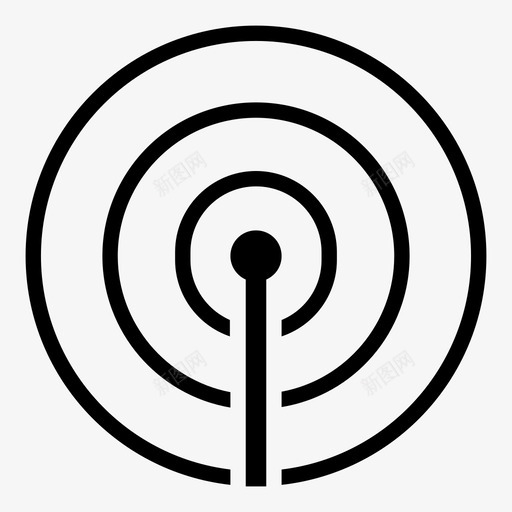 wifi广播连接图标svg_新图网 https://ixintu.com rss wifi 互联网 广播 广播wifi互联网 网络 连接