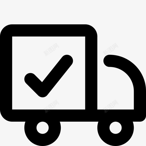 面包车送货卡车图标svg_新图网 https://ixintu.com 交货完成 卡车 卡车送货 裁剪一组可爱的线条图标 送货 送货成功 非常适合用户界面和基于24x24像素网格的功能图形 面包车 风格独特