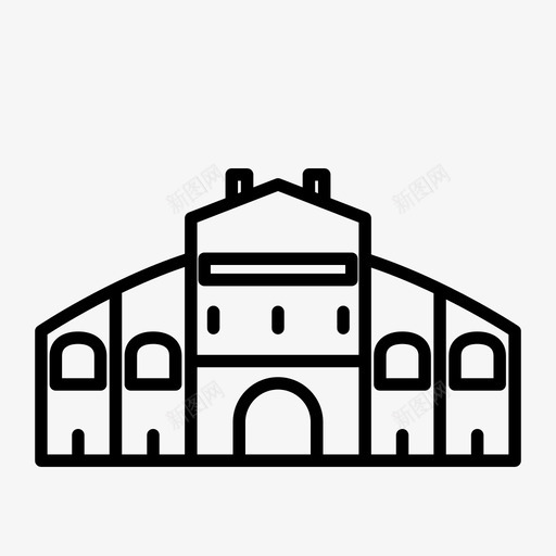 圣劳伦斯市场建筑加拿大图标svg_新图网 https://ixintu.com 加拿大 圣劳伦斯市场 地标 多伦多 多伦多市 建筑