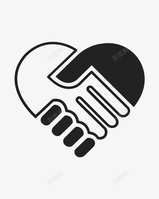 握手问候信任图标svg_新图网 https://ixintu.com 信任 握手 欢迎 祝愿 问候