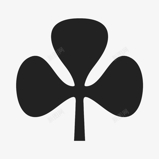 叶三叶草绿色图标svg_新图网 https://ixintu.com 三叶草 叶 植物 绿叶 绿色