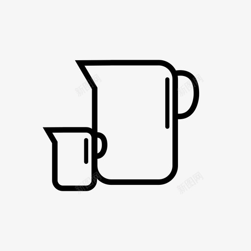 水壶陶瓷玻璃图标svg_新图网 https://ixintu.com 塑料 水壶 水罐 浇注 玻璃 陶瓷 餐车