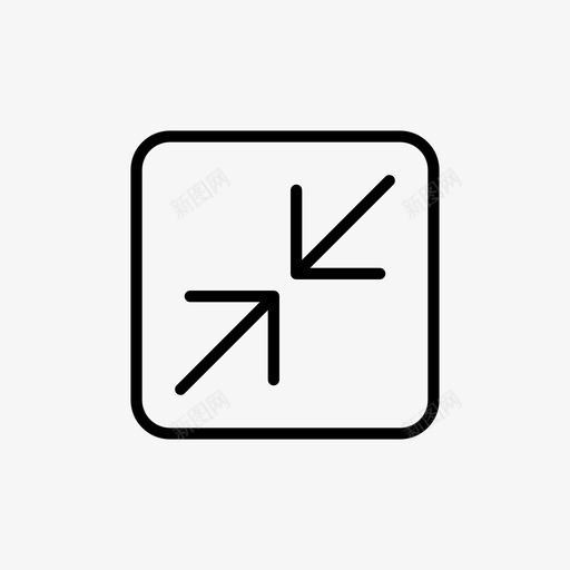 最小化缩小窗口图标svg_新图网 https://ixintu.com 最小化 窗口 缩小