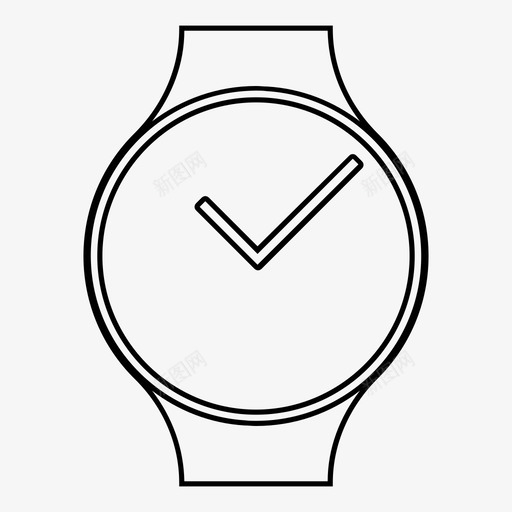 手表模拟设备图标svg_新图网 https://ixintu.com 手表 技术 时间 模拟 腕表时间模拟 设备