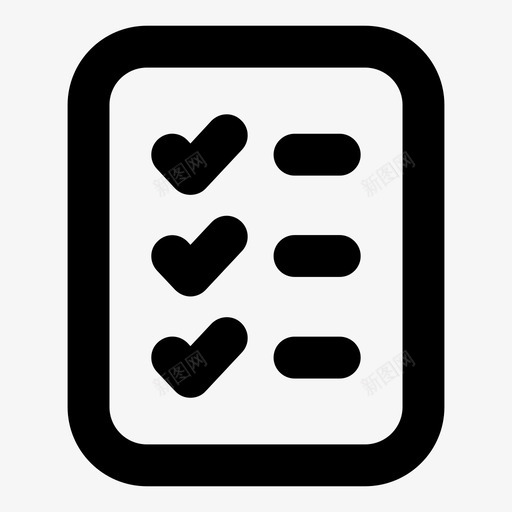 检查列表文档待办事项图标svg_新图网 https://ixintu.com 希望 待办事项 文件文档大纲粗体 文档 检查列表