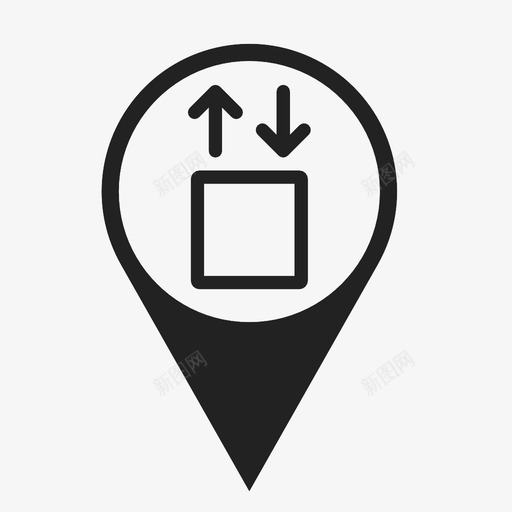 电梯楼层位置图标svg_新图网 https://ixintu.com 位置 楼层 电梯 移动